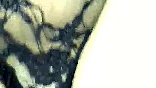 Girlfriend's Ass Plug Gets Fucked In Lingerie With Cum And Pussy Play