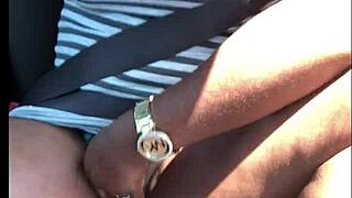 Hardcore Car Sex with Ebony Amateur in Ripped Clothes. Big Tits Bounce Wildly!