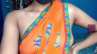 indian girl in live video conversation