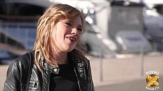 i met luth belle, a blonde european with natural tits