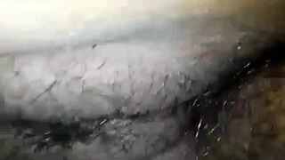 Penetrating The Very Tasty Hairy Pussy In Detail.