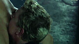 Carmen Luvana, the Lucky Blonde, Gets Her Tight Holes Pounded in Bed. She Wears Fishnets and Heels for Extra Thrill!