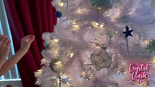 Stepmom's Christmas Gift Explodes with Cum