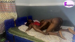 freak missionary tape of boring lovers turns wild with squirting on guy's body