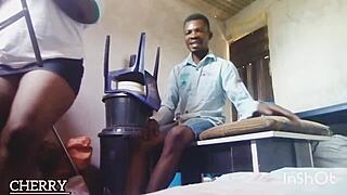 Tahiru, My Neighbor, Always Wanted To Taste My Pussy, So I Let Him Today