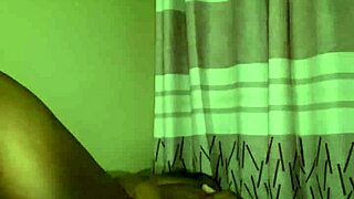 Black Babe with Big Ass Rides Dildo with Wild Energy