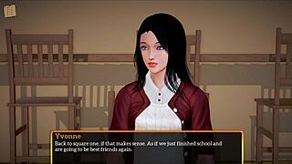 yanks cuties amber chase and sinn sage make out in 3d, lesbian climax