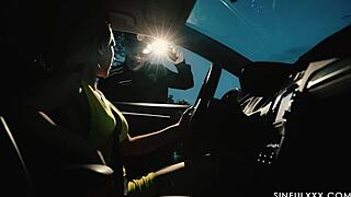 Shaved Pornstar Licks And Fingers Big Tits While Sucking Monster Black Cock In Halloween Officer Costume