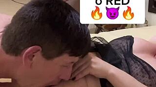 Amateur couple's wife enjoys intense fucking