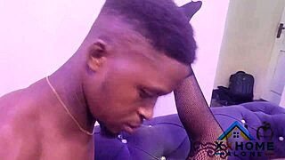 Thick Ebony Babe Strapons Girlfriend Then Shares With Boyfriend