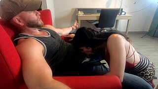 White Trash Wife Gags on Cum Swallow Now!