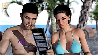 Watch this cute curvy girl in a sexy outfit in 3D porn