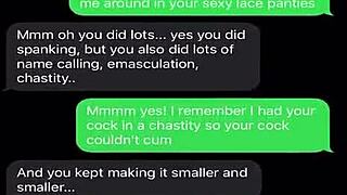 Nasty sissy bitch, how does my femdom teasing feel?