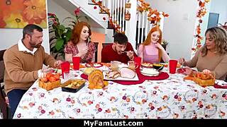 Intense Threesome with Young Duo Letting Nate Cum on Faces and Tits - MyFamLust