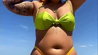 Are you ready for my beach pussy flashing?