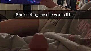 Cheating college girlfriend banged hard on snapchat. Cucked and covered in cum.