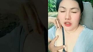 Chubby Asian Couple Andrea and Migz Explore Outdoor Homemade Fun