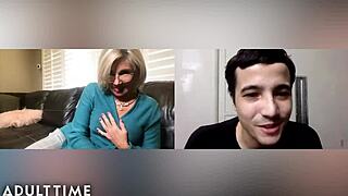 Mature Granny Payton Hall Fingers Ass for Step-Grandson