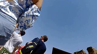 Voyeur Captures Stunning Ass Display in Roma Streets