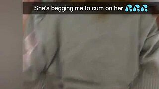 cheating college girlfriend gets fucked on snapchat to pay debt, cucked and creampied