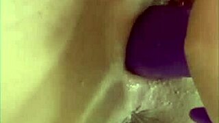 Beautiful latina rossmexicnaa enjoys dildo in her ass