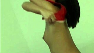 I, a brunette babe, have new PVC panties to show