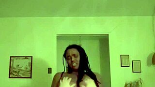 Amateur ebony rides coworker in cowgirl after work