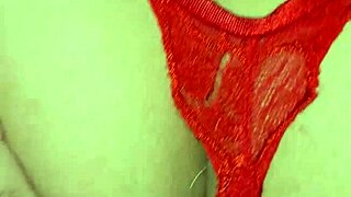 I started masturbating alone, then someone entered my room for wild big tit milf sex.