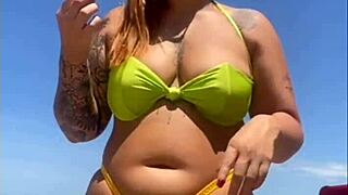 Are you ready for my beach pussy flashing?