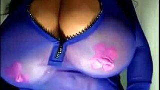 ebony webcam babe with massive tits! 🔥