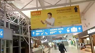 Czech college blondes give super blowjob