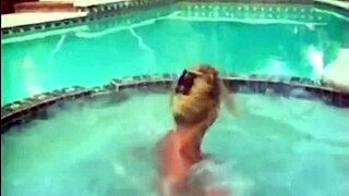 big tits bounce and jump in lively conversation about boobs and jumping action