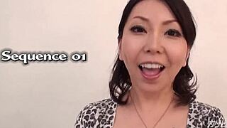 I love watching this asian mature woman covered in semen