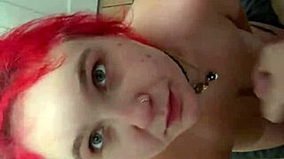 Amber On Her Knees For Daddy! Homemade Blowjob Submission.