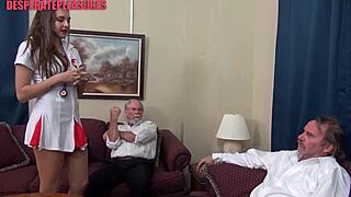 nurse sadie craves his hot sperm sample now!