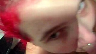 Amber On Her Knees For Daddy! Homemade Blowjob Submission.