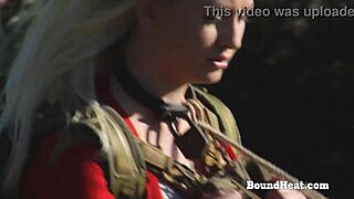 Curvy lesbian slaves finger and masturbate under mistress's command