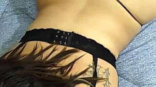 My hot stepmother flashes and teases in homemade video.