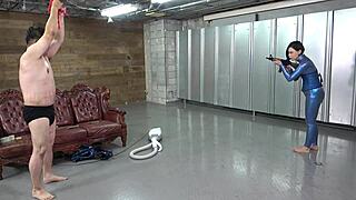 female undercover agent outsmarts bad guys in thrilling asian japanese action scene