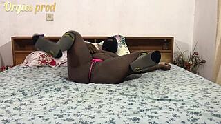 I lick my ebony wife in our amateur homemade video