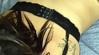 My hot stepmother flashes and teases in homemade video.