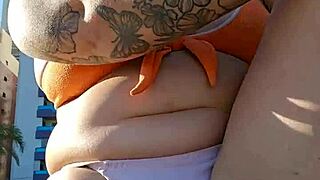 African Woman Flashes On Beach For Lover