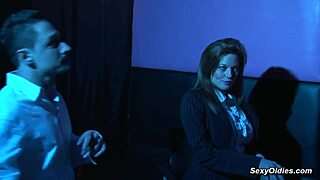 British milf with huge fake tits takes a pounding