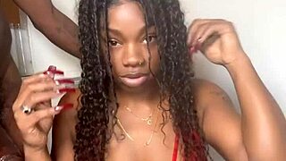 Stepbrother gets big black cock sucked by keisha minaj cumshot