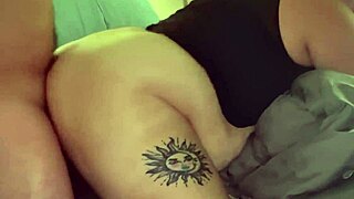 Bent over in doggystyle, neighbors watch close up pumping