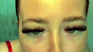 British student plays solo with toys in steamy POV