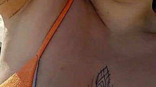 African Woman Flashes On Beach For Lover