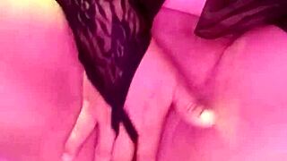 latina teen fingering her tits and ass in panties, so sexy 😏 second part