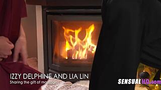 petite girls tease with oily pony massage before getting close