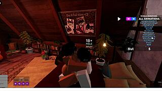 i let her fuck me for a long time in roblox game with lots of action